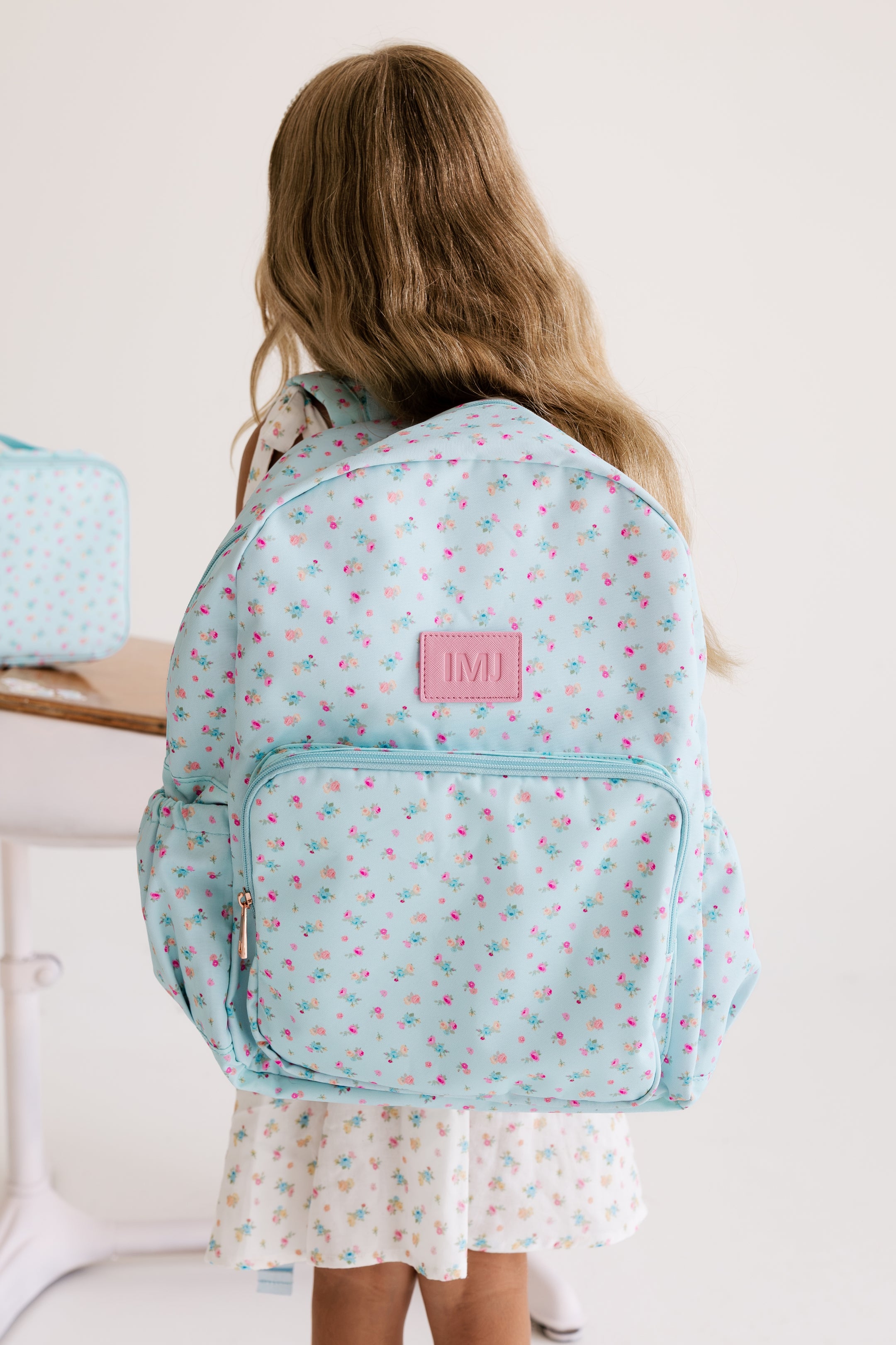 Poppy Blue Backpack | Kids Floral Backpack | In My Jammers