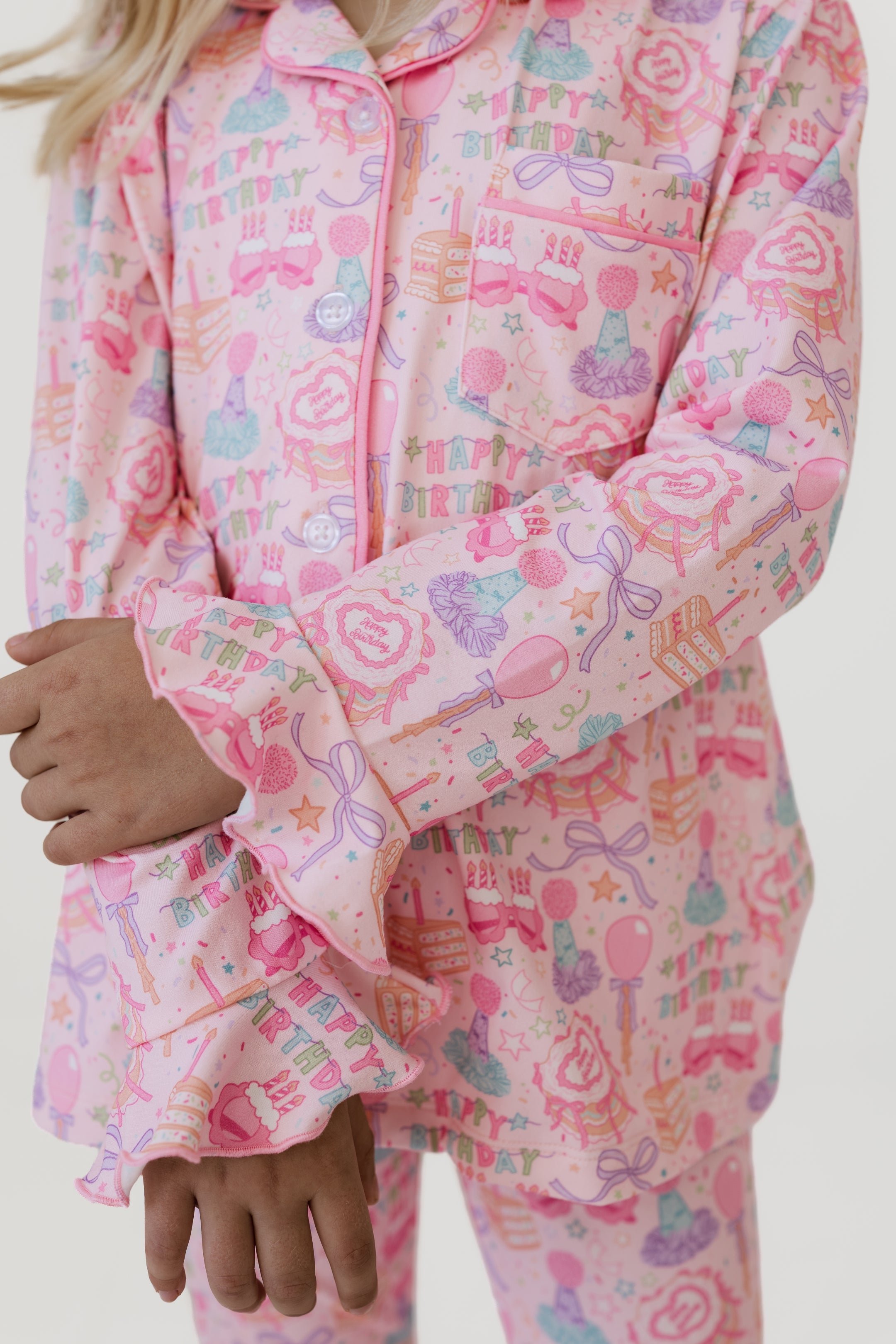 Birthday Girl Girls' Long Sleeve Ruffle Flare Set