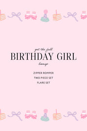 Birthday Girl Zipper Romper