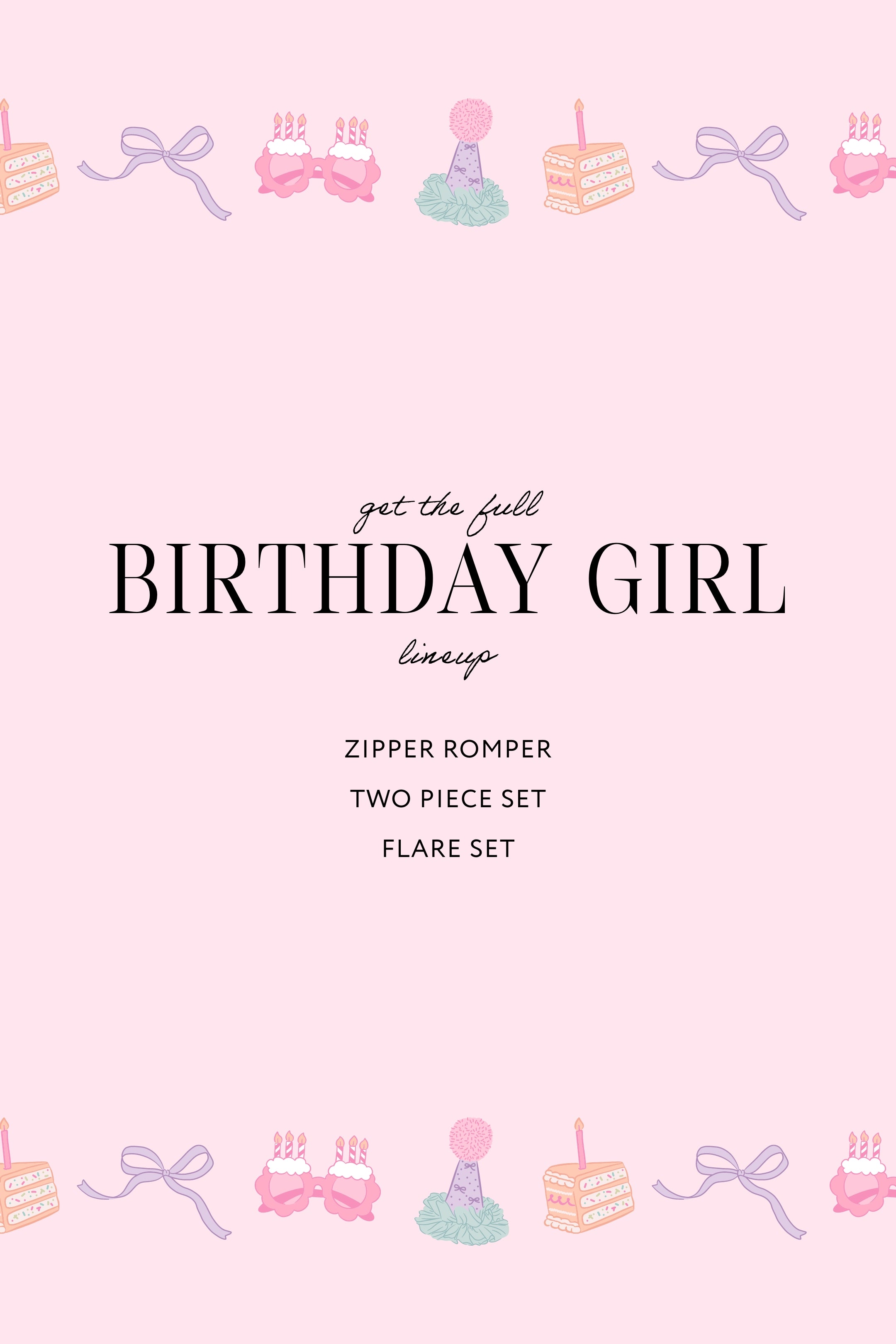 Birthday Girl Zipper Romper