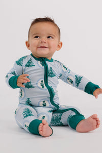 Green Nutcracker Zipper Romper