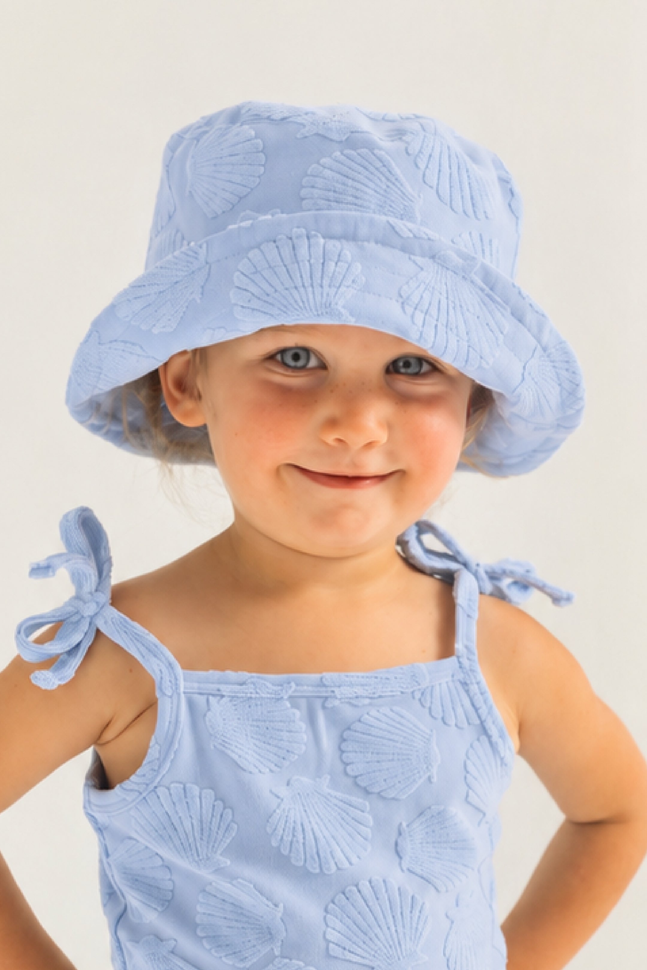 Blue Seashell Terry Tank Dress