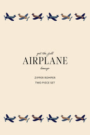 Airplane Two Piece Short Set
