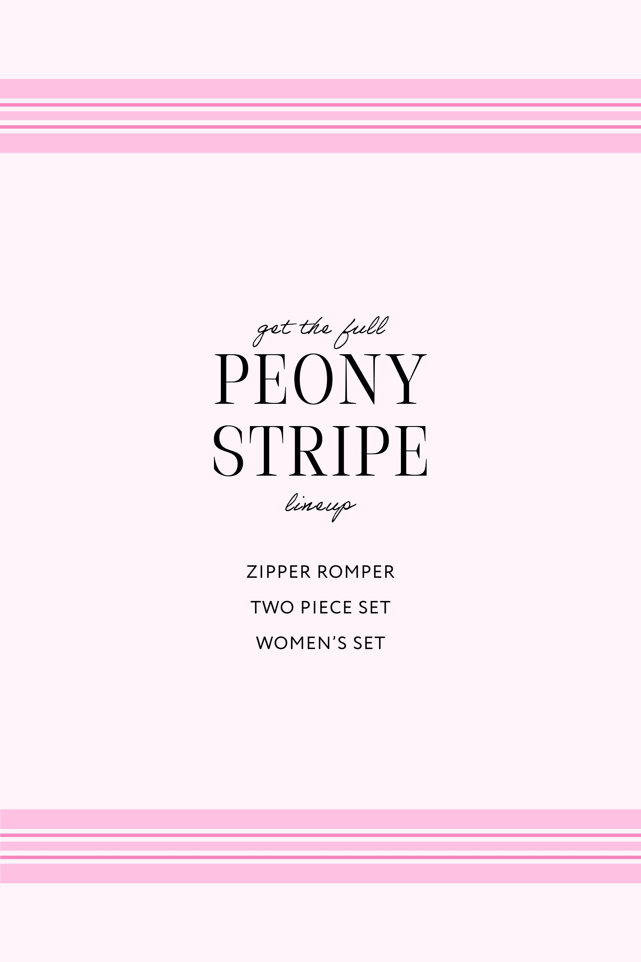 Peony Stripe Two Piece Set