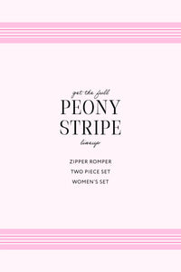 Peony Stripe Two Piece Set
