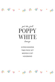 Poppy White Headband
