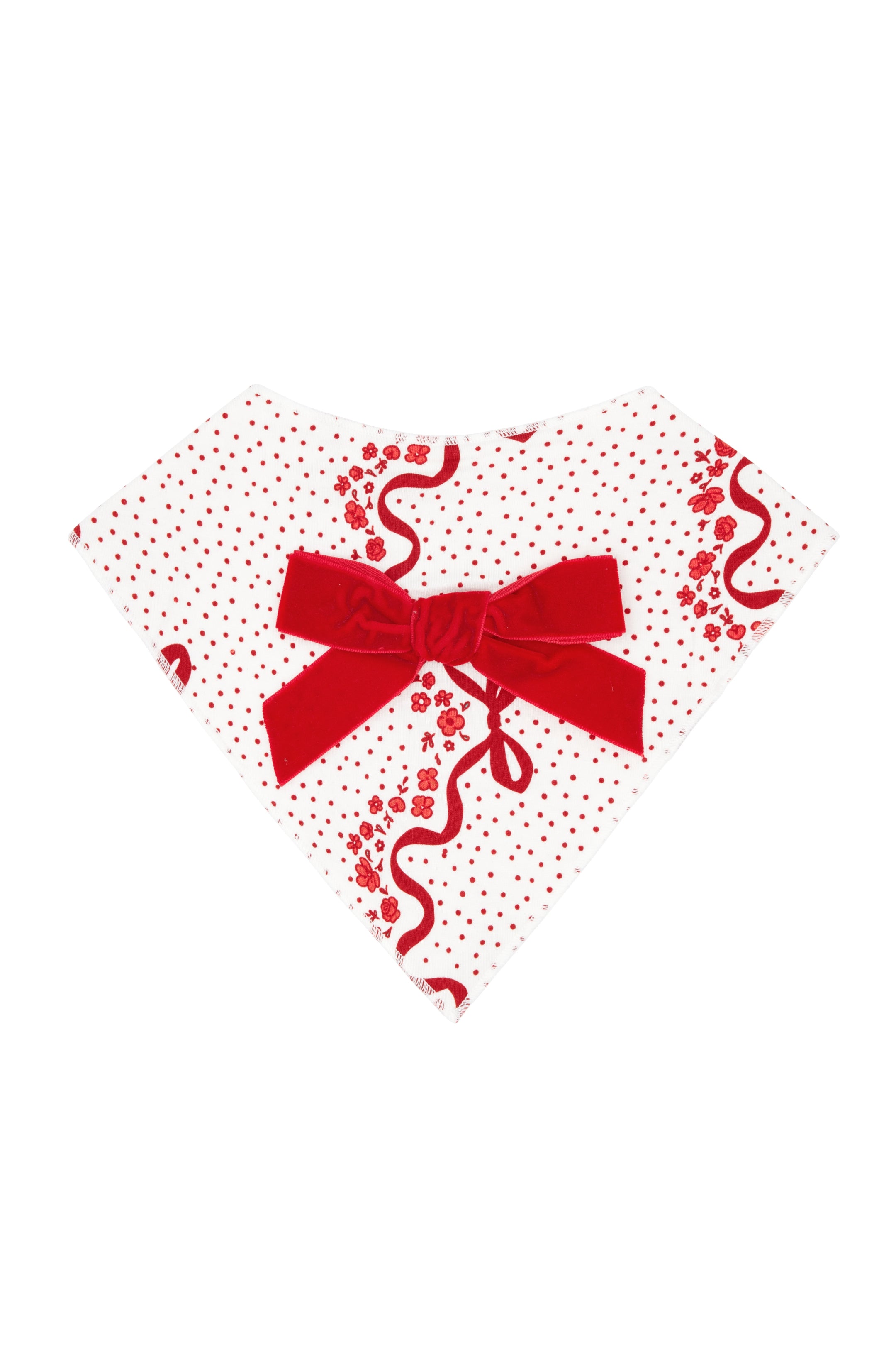 Vintage Bows and Blossoms Dog Bandana