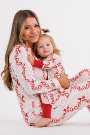 Vintage Bows and Blossoms Zipper Romper