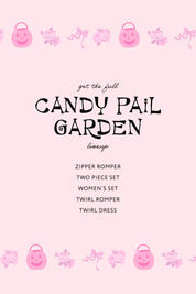 Candy Pail Garden Zipper Romper