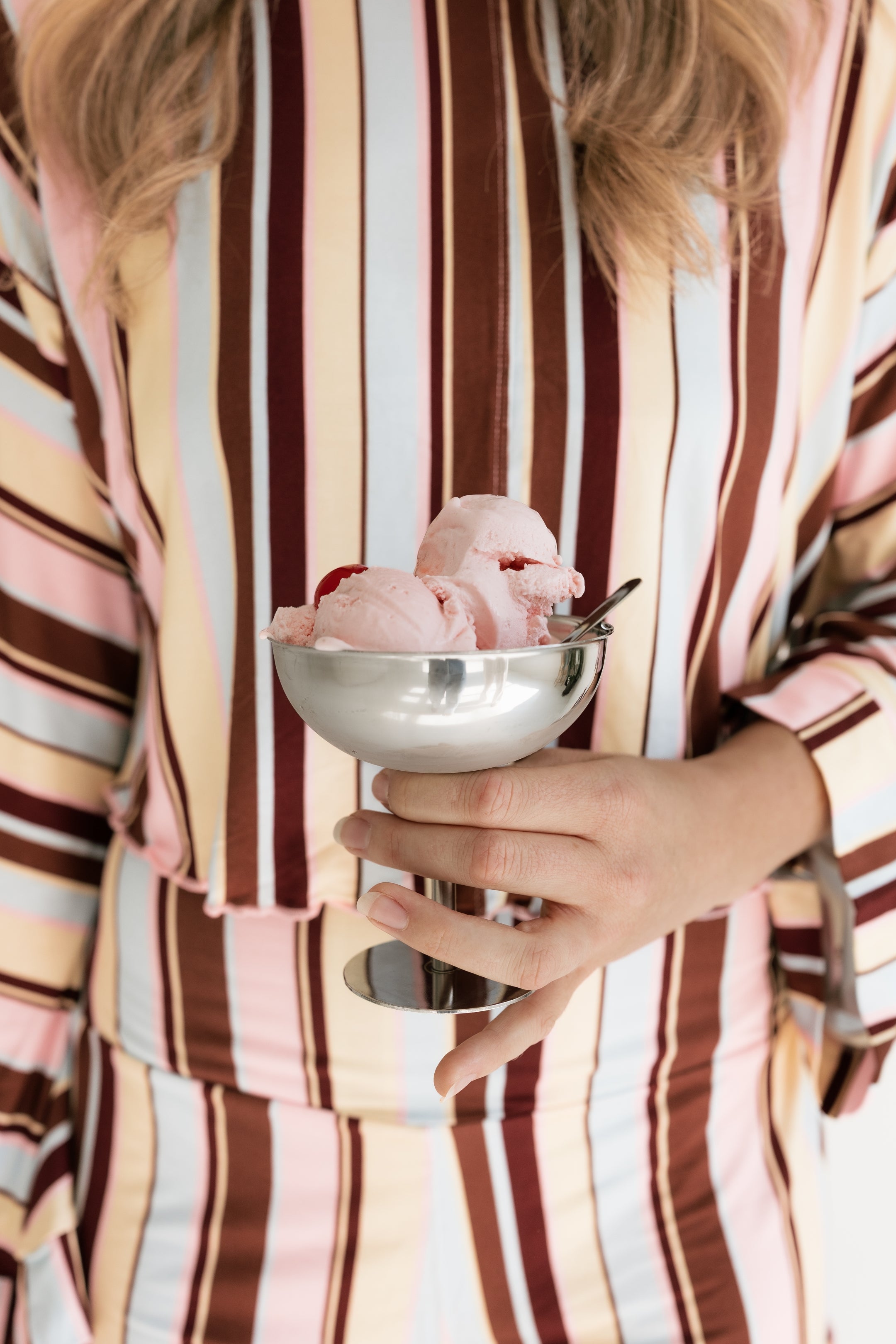 Capri Stripe Women's Relaxed Sleeve Set