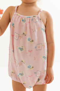 Little Coastal Notes Bubble Romper