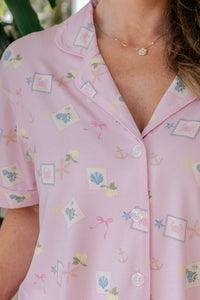 Little Coastal Notes Women's Short Set