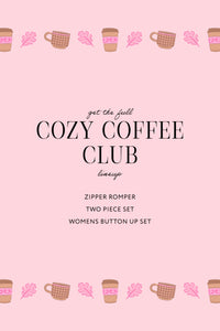 Cozy Coffee Club Two Piece Set