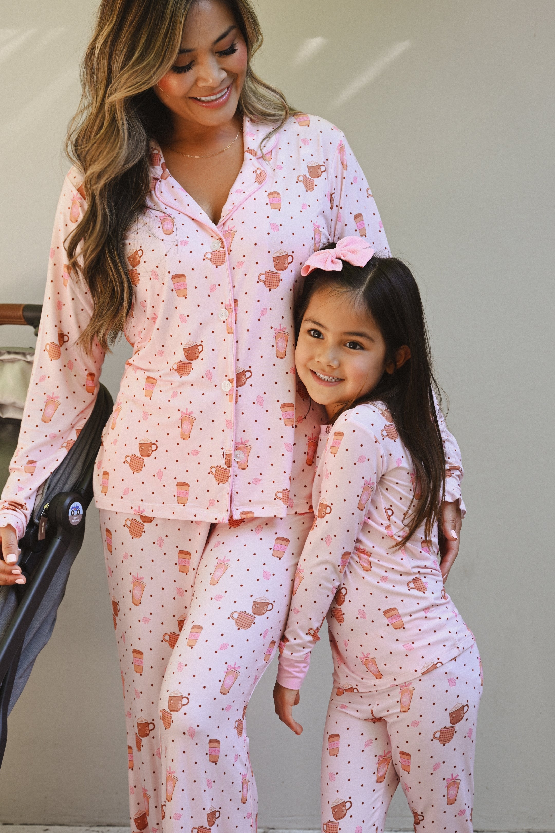 Cozy Coffee Club Women's Long Sleeve Ruffle Set