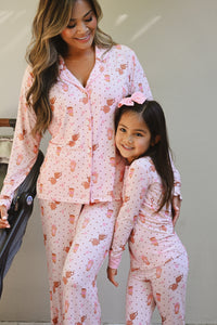 Cozy Coffee Club Women's Long Sleeve Ruffle Set
