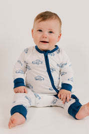 Cruising Cars Zipper Romper