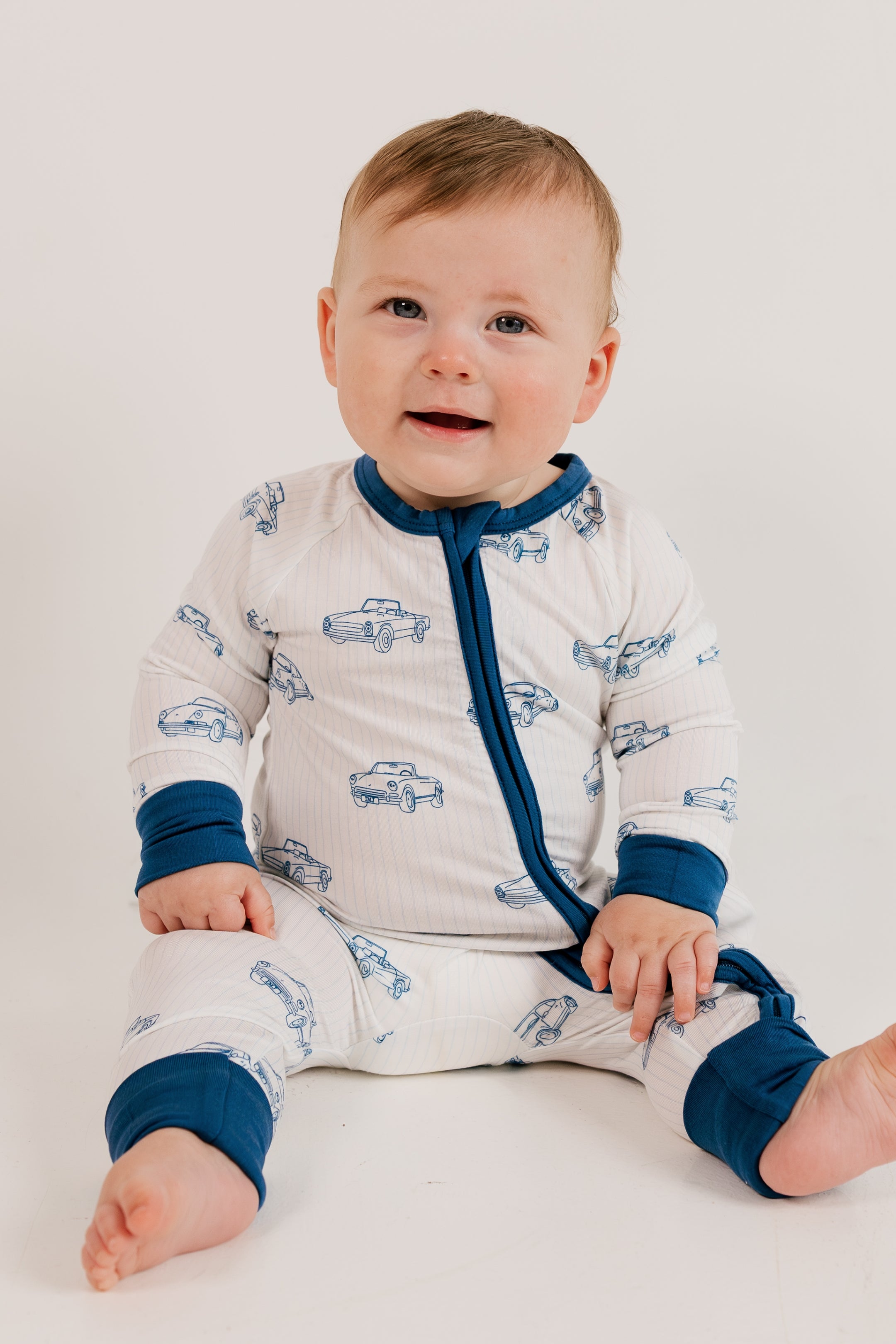 Cruising Cars Zipper Romper