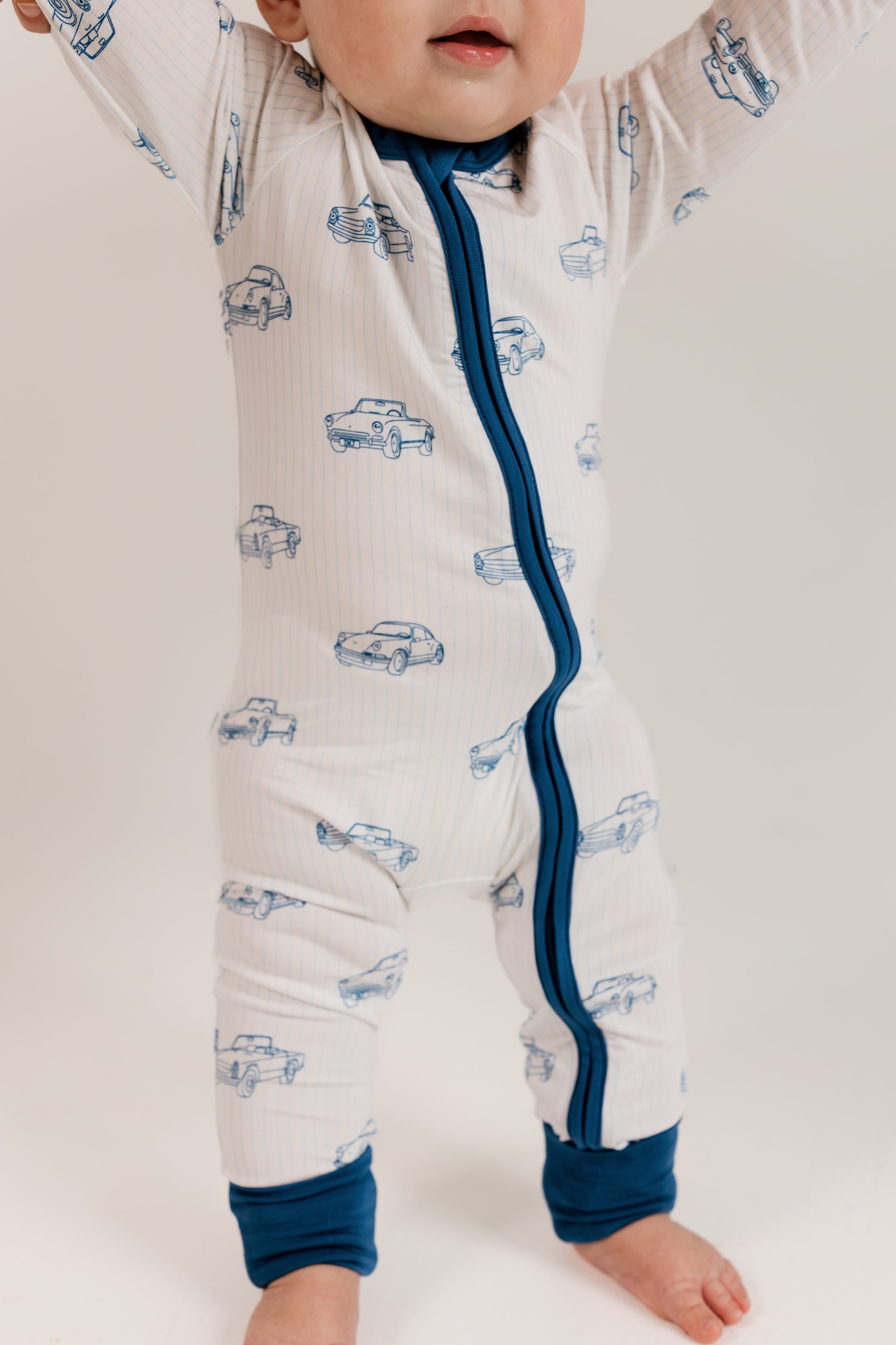 Cruising Cars Zipper Romper