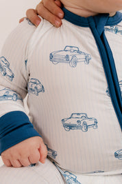Cruising Cars Zipper Romper