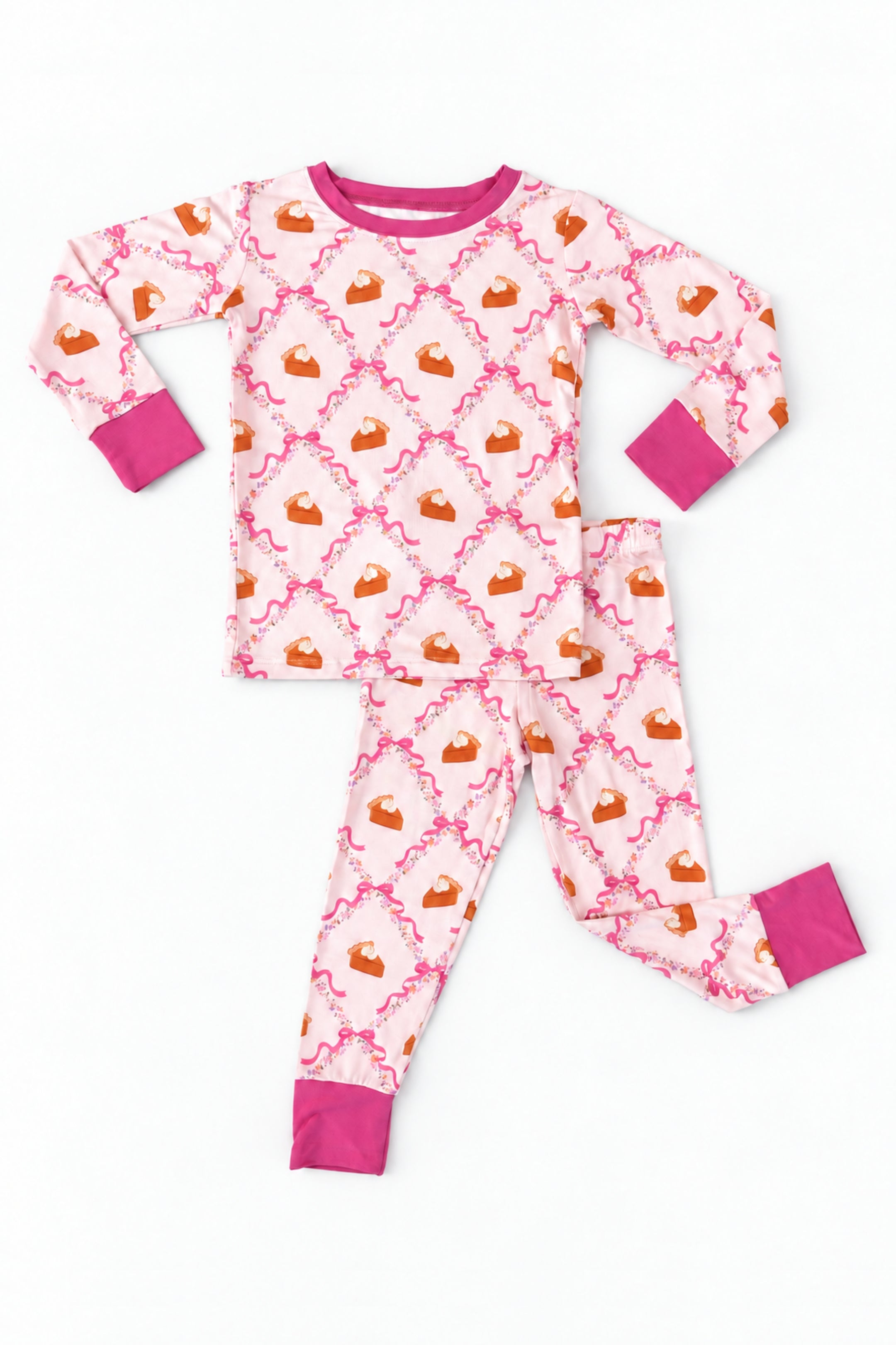 Fall Pie and Bows Two Piece Set