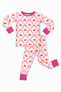 Fall Pie and Bows Two Piece Set