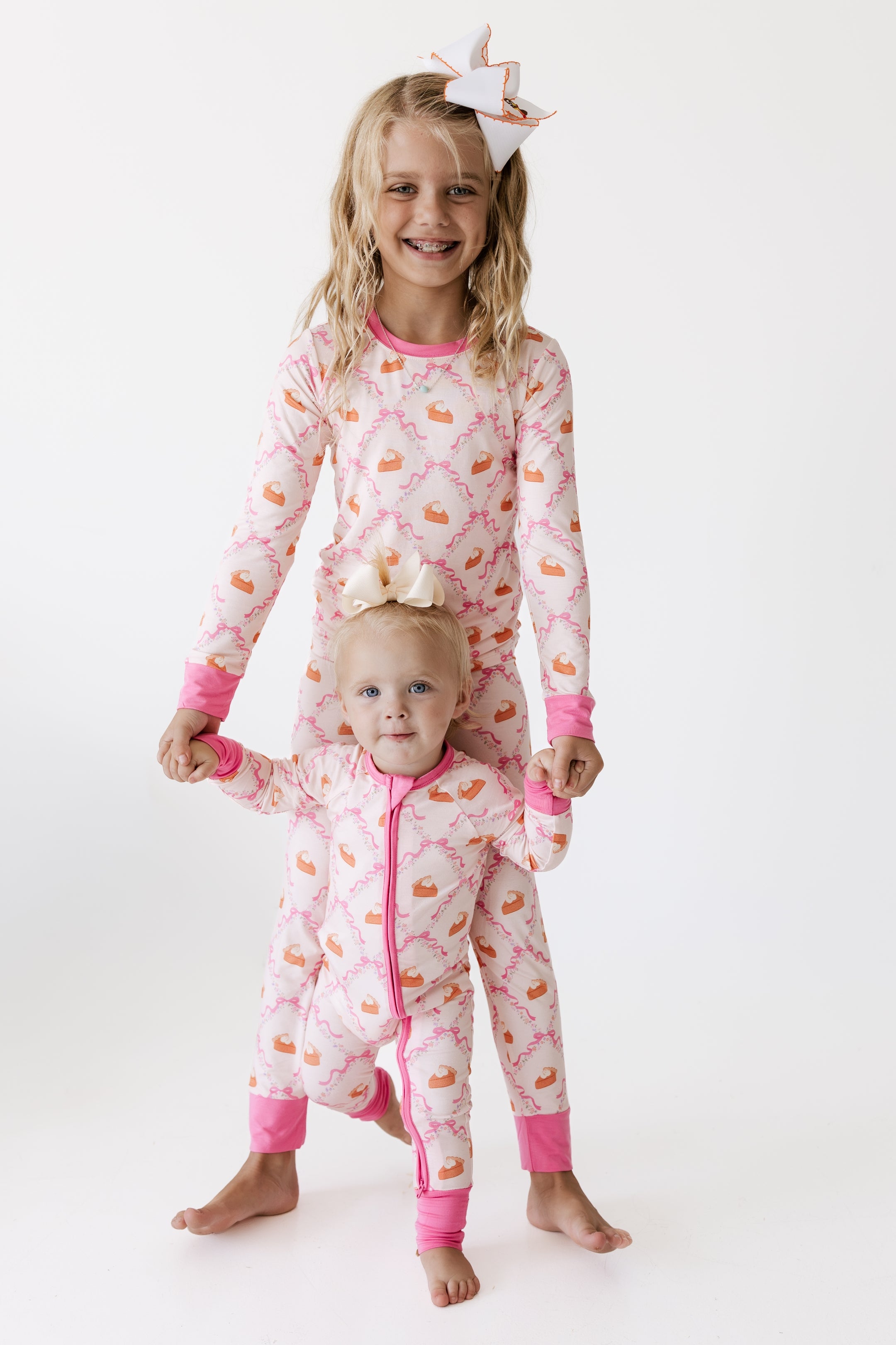 Fall Pie and Bows Two Piece Set