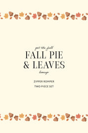 Fall Pie and Leaves Two Piece Set