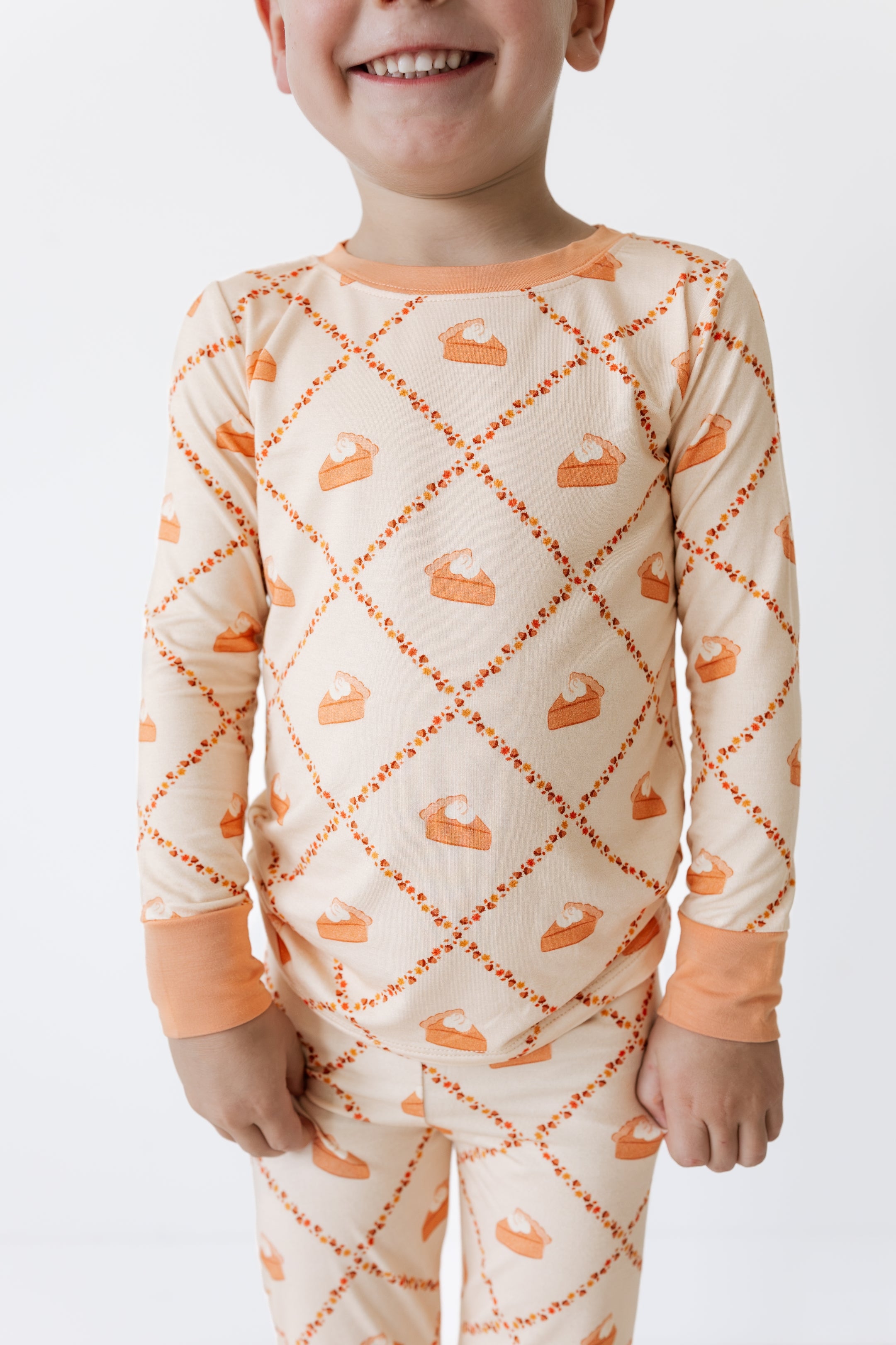 Fall Pie and Leaves Two Piece Set