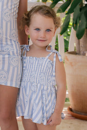 Floral Seashell Smocked Twirl Romper