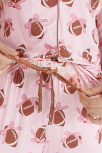 Game Day Bows Women's Long Sleeve Ruffle Set