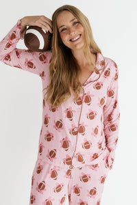 Game Day Bows Women's Long Sleeve Ruffle Set