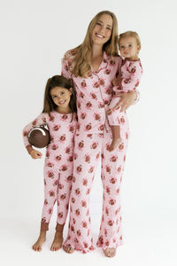 Game Day Bows Women's Long Sleeve Ruffle Set