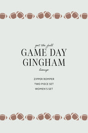 Game Day Gingham Two Piece Set