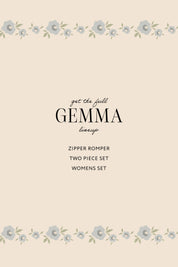 Gemma Floral Women's Long Sleeve Ruffle Set