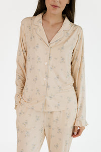 Gemma Floral Women's Long Sleeve Ruffle Set
