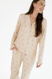 Gemma Floral Women's Long Sleeve Ruffle Set