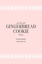 Gingerbread Cookie Zipper Romper