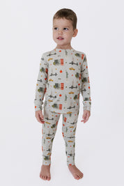 Gray Big Apple Dreams Two Piece Set