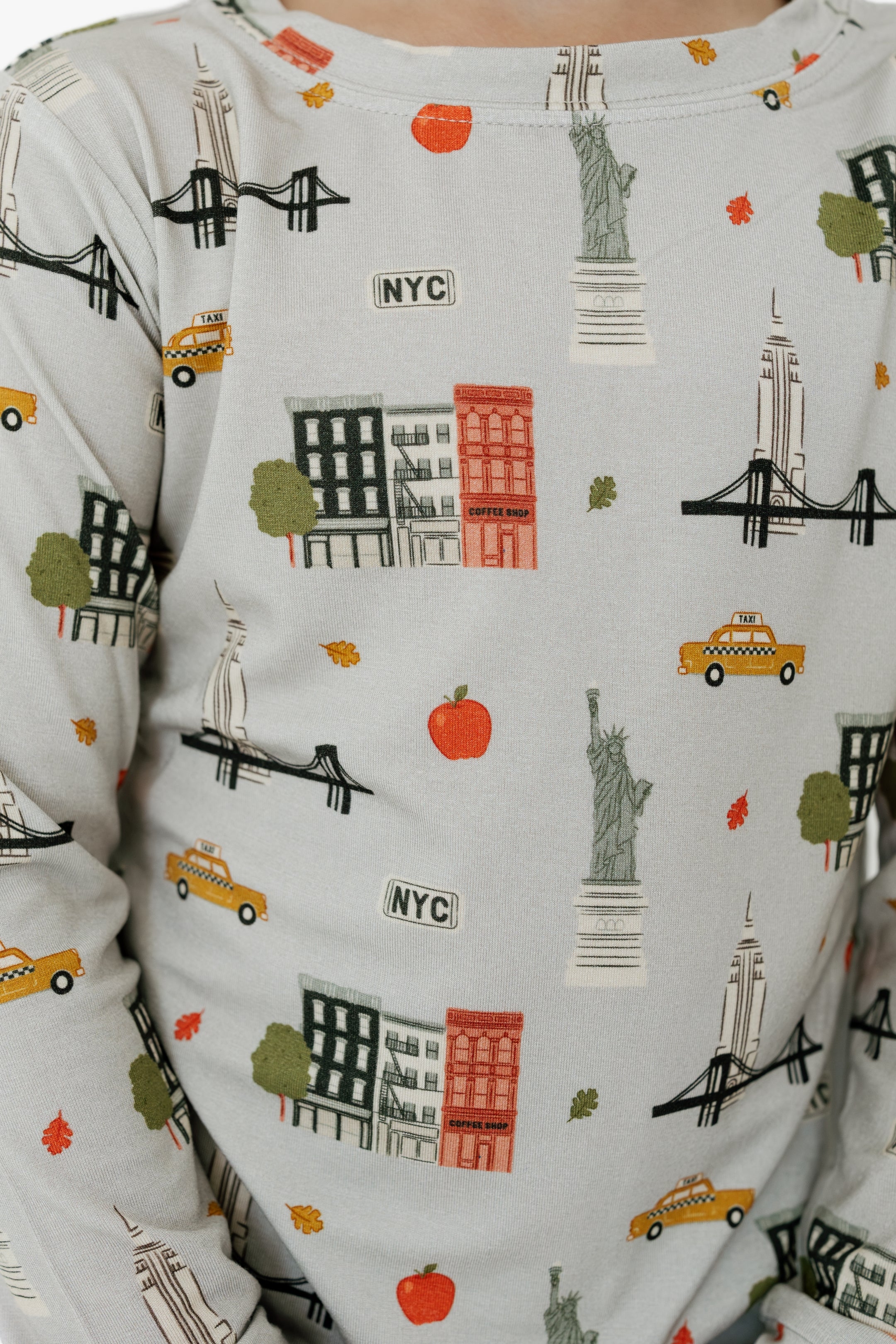 Gray Big Apple Dreams Two Piece Set