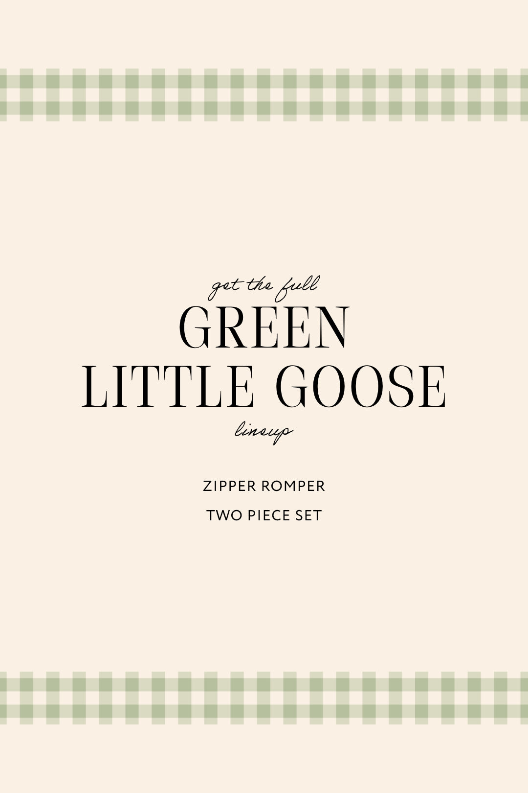 Green Little Goose Two Piece Set