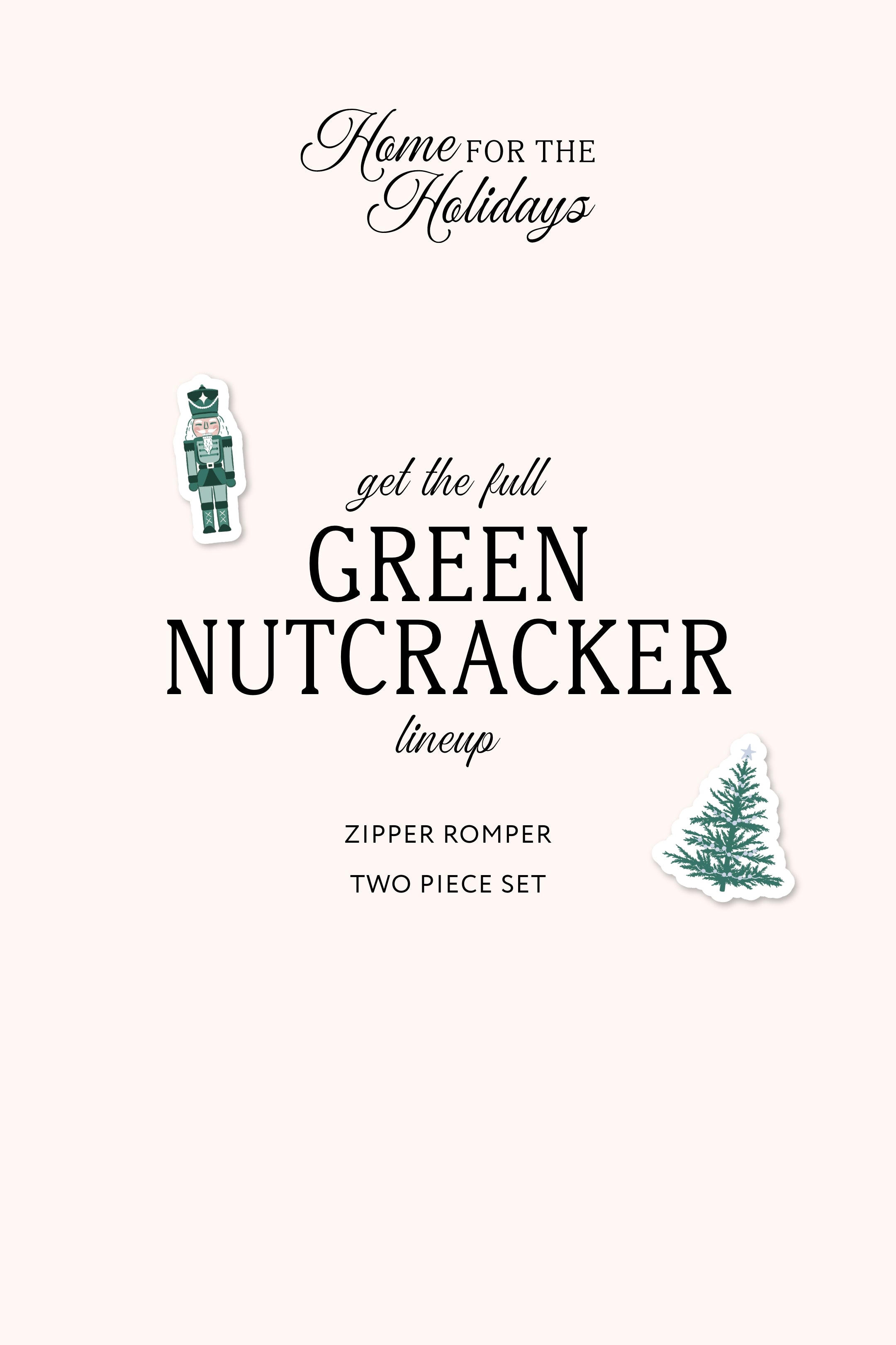 Green Nutcracker Two Piece Set