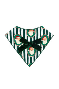 Green Santa Claus Lane Dog Bandana - Pre Order Ships 10/5
