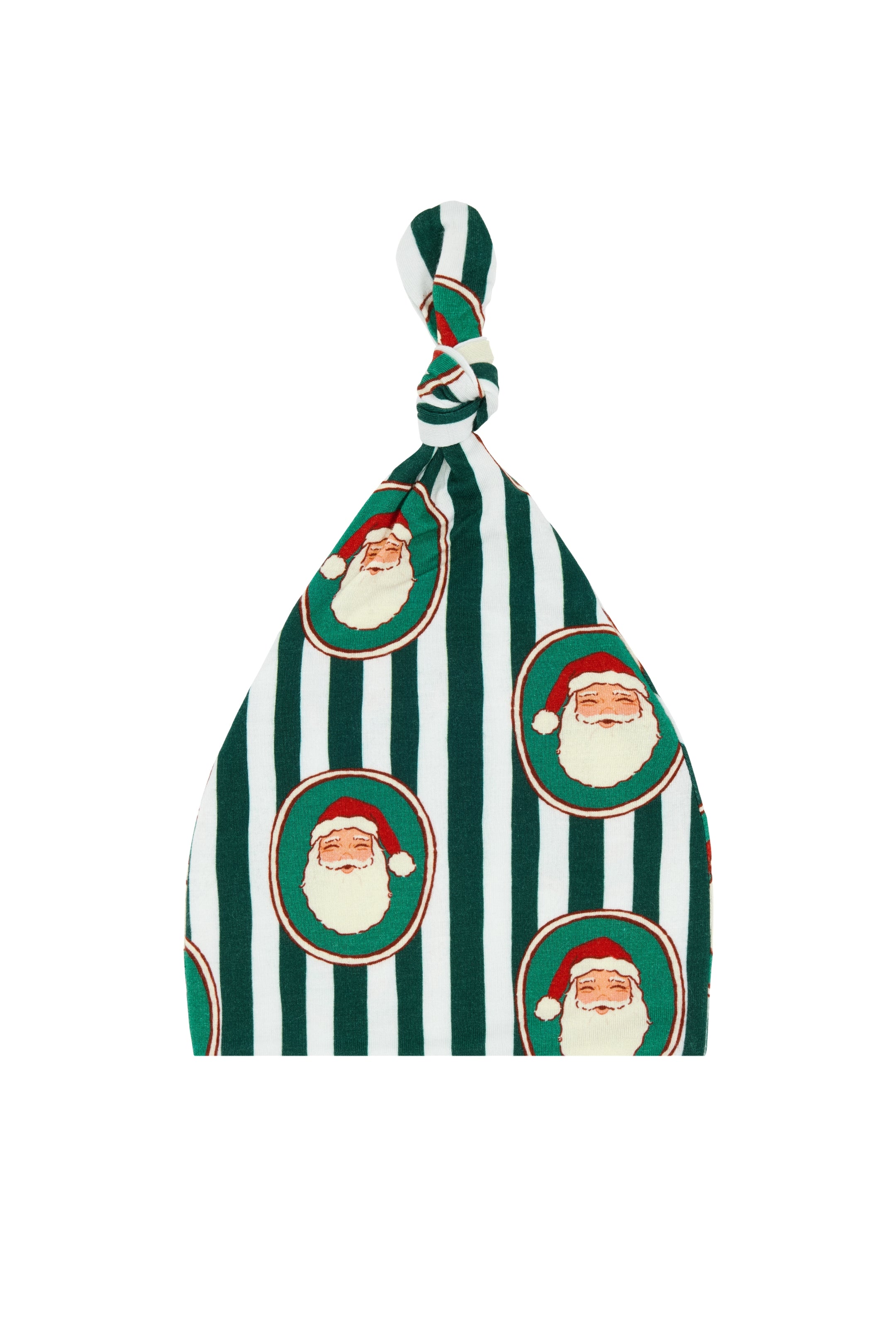 Green Santa Claus Lane Newborn Hat