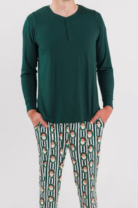 Green Santa Claus Lane Men's Top