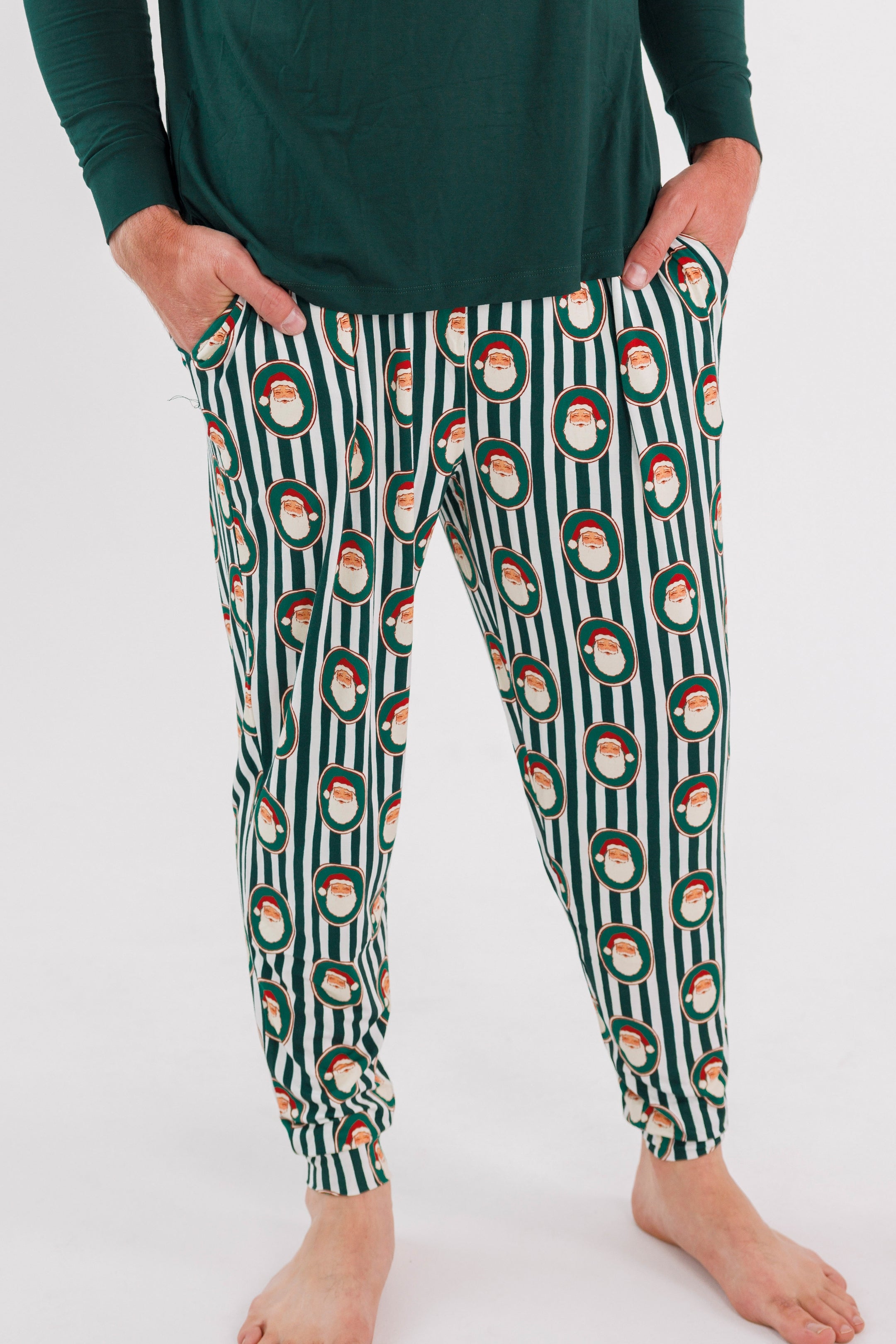 Green Santa Claus Lane Men's Jogger - Pre Order Ships 10/5