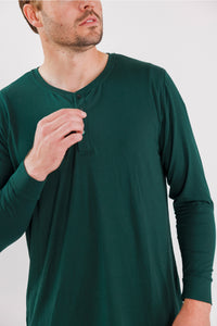 Green Santa Claus Lane Men's Top