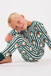 Green Santa Claus Lane Two Piece Set