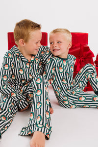 Green Santa Claus Lane Two Piece Set