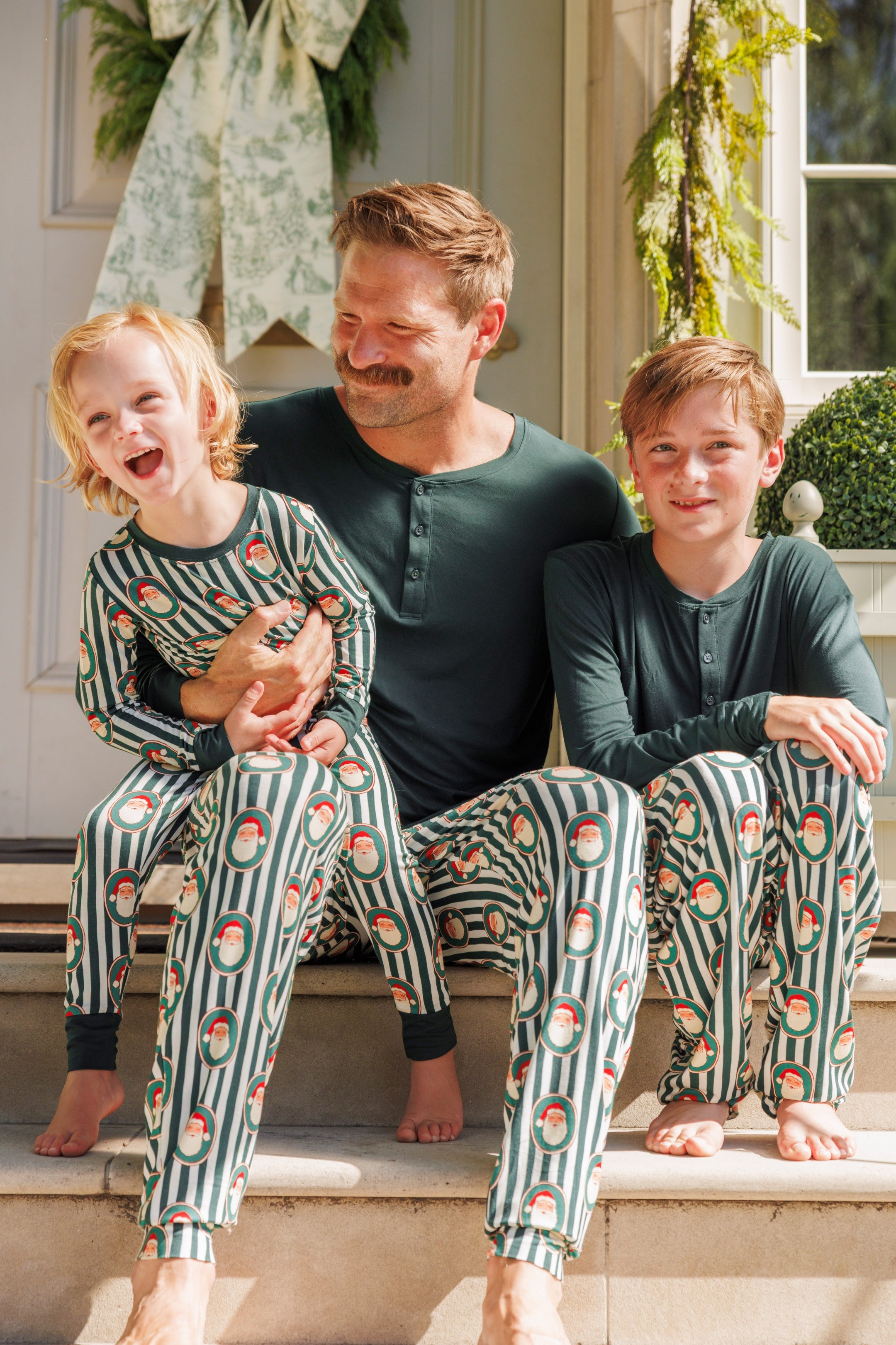 Green Santa Claus Lane Two Piece Set