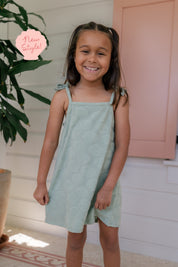 Green Seashell Terry Tank Dress